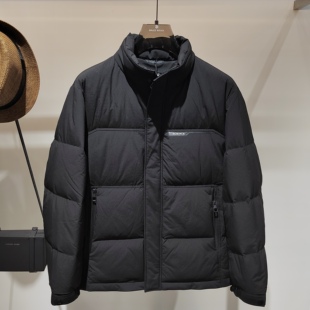 男士新款冬季立领羽绒服夹克外套上衣轻薄保暖羽绒衣中青年男装潮