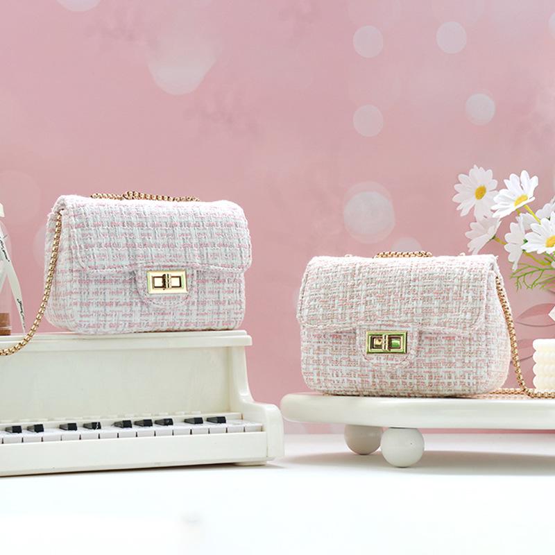 小香风复古小方包时尚洋气