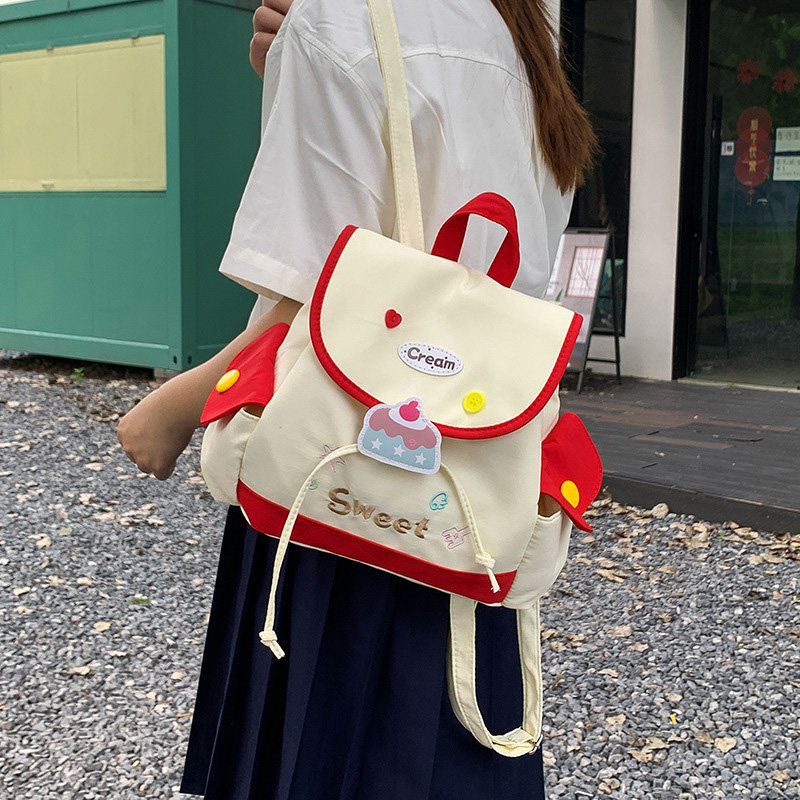 软萌可爱儿童双肩包2026新款少女轻便帆布背包学生日常通勤随身包