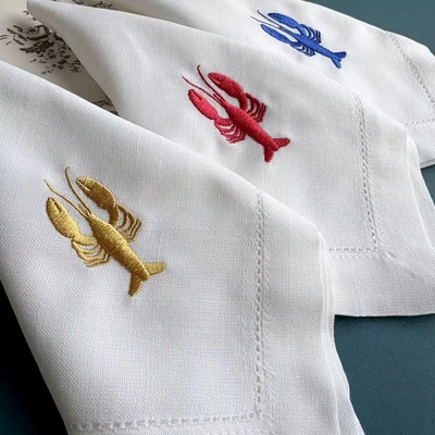 Lobster 精致西餐刺绣桌布 法式风情 回馈客户款 多色入