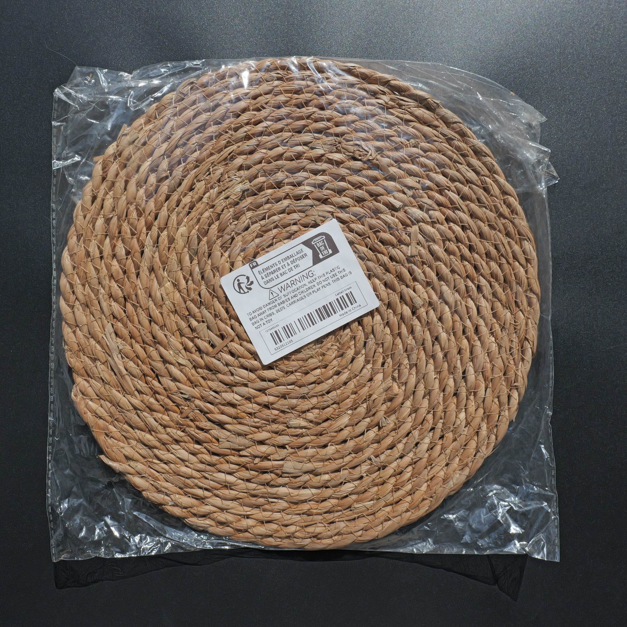 欧单跨境中大号手工蒲草垫子餐垫隔热垫锅垫砂锅高压锅铜锅垫子