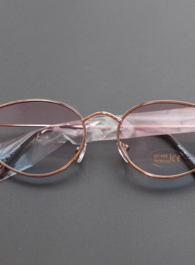 土耳其单跨境女子女款浅色清新沙滩风粉蓝渐变色猫眼太阳镜遮阳镜