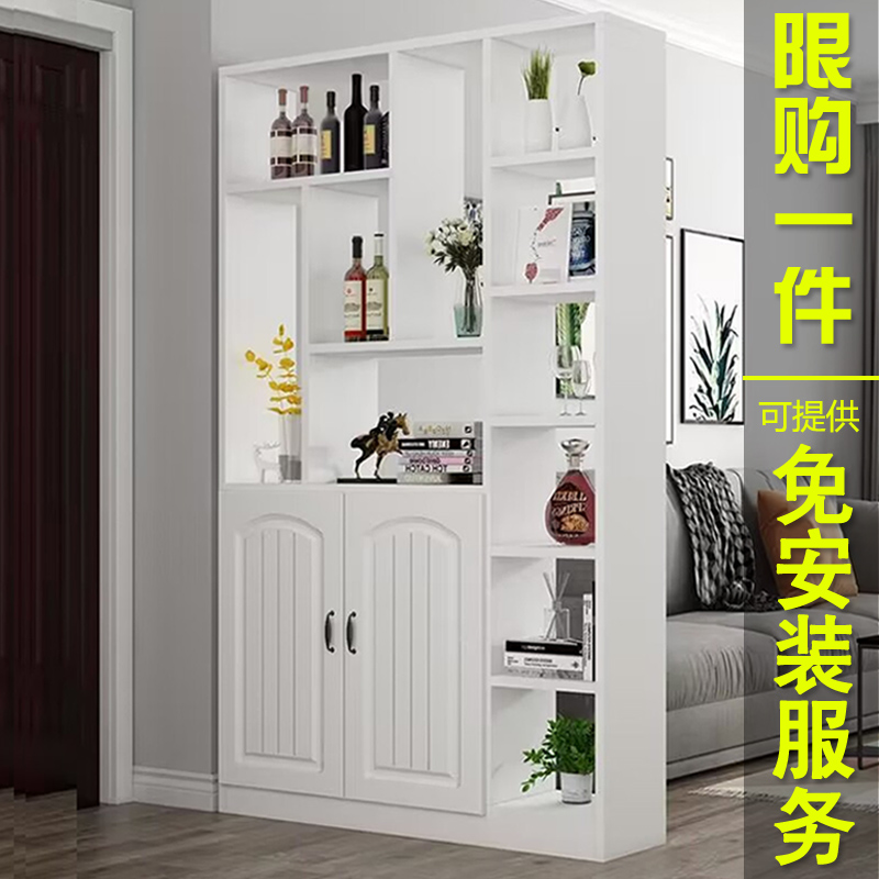 玄关柜现代入户一体门口客厅隔断