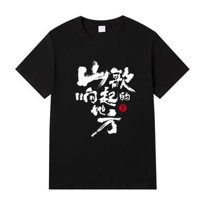 刀郎演唱会山歌纸上款T恤