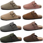 博肯鞋 休闲平底文艺包头半拖潮 纯色学生户外懒人鞋 女百搭秋季 新款