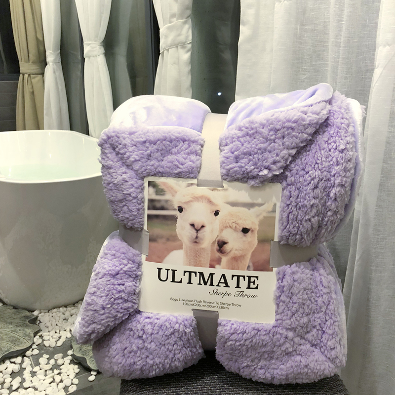 双层加厚保暖羊羔绒毛毯秋冬法莱绒单双人沙发毯双面学生盖毯冬季