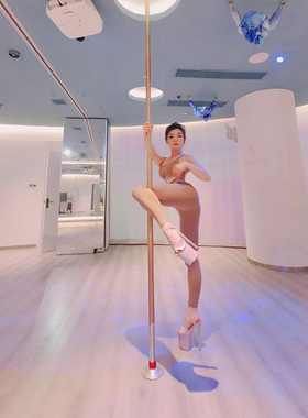 IDEAL MA新款模特走秀鞋20CM细跟裸色凉鞋漆皮夜店高跟钢管舞鞋