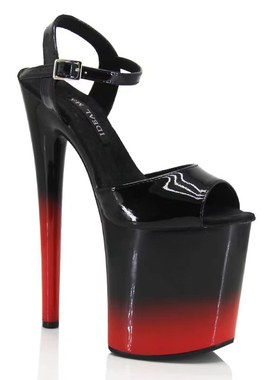 IDEAL MA 23年新款20CM钢管舞高跟鞋走秀超高跟表演黑红渐变凉鞋