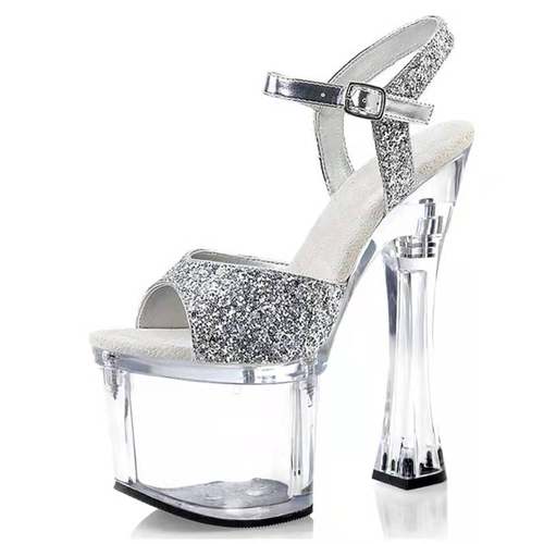 超高跟鞋20cm歌手主持礼服防水台