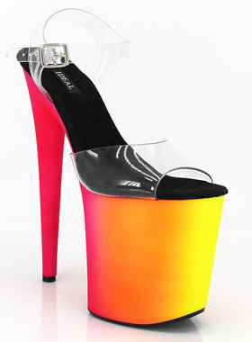 新款模特表演高跟鞋20CM17cm15厘米舞台走秀订制礼服拍照高跟婚鞋