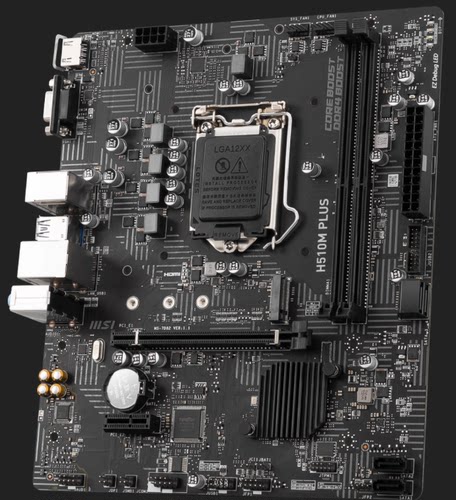 冲新 MSI/微星 H510M PLUS H510M主板 支持10 11代CPU  带M.2接口