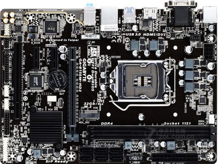 冲新 技嘉B150M-HD3 B150主板 H170M PLUS 支持6 7代CPU DDR4内存