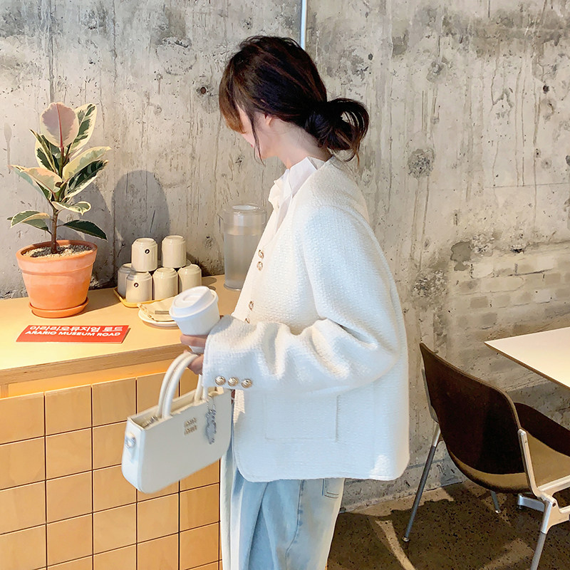 大货已出！24秋新款白色气质小香短外套260-3372-P145K198,女装短外套,芭图娜