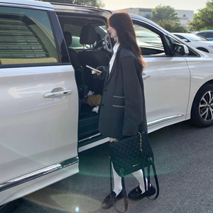 大货已出！25秋新款 手工绣 灰色西装外套 B260-5233-P145K218图片