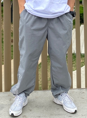 Rockandwrite街头原创涂鸦TAG镂空可调节长裤BBOY复古休闲工装裤