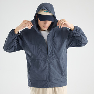 夏季防晒防紫外线薄款轻量化防晒衣男女防风透气钓鱼防晒服外套