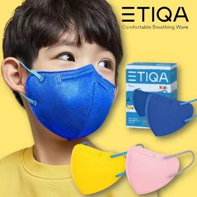 ETIQA韩国进口KF94口罩成人儿童大小号彩色防尘雾霾无纺布显脸