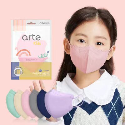 进口kf94黑色3d立体四层防尘