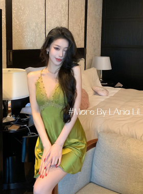 LAria欲御双修 性感冰丝睡裙2025新款夏季纯欲风吊带睡衣女家居服
