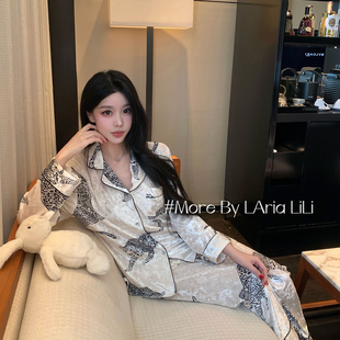 家居服套装 LAria老钱套装 纯欲风秋冬款 2025新款 金丝绒睡衣女冬季