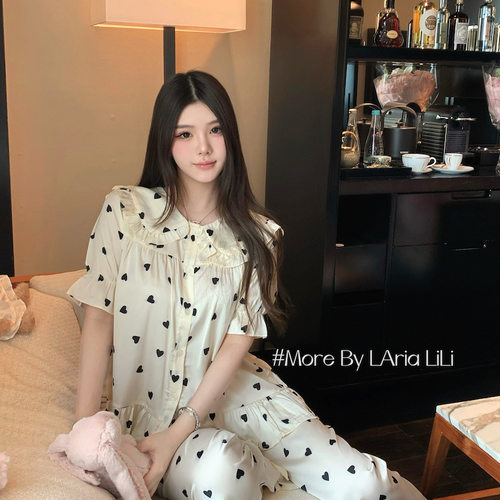 LAria半糖奶昔 冰丝睡衣女性感春夏季2026新款纯欲风高级感家居服