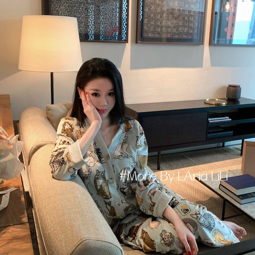 猫猫爱宠  海岛绒睡衣女秋冬款2025新款秋冬季加厚薄绒家居服纯欲