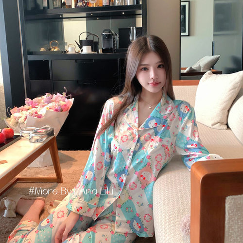 LAria*KT甜品店 卡通日系睡衣女可爱家居服纯欲秋裤长袖2025