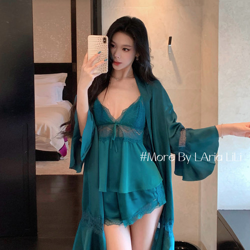 LAria巨显白 性感冰丝睡衣女吊带纯欲风2026新款秋季高级感家居服