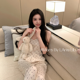 性感波点吊带纯欲风家居服 2026新款 LAria一点心动 冰丝睡衣女春季