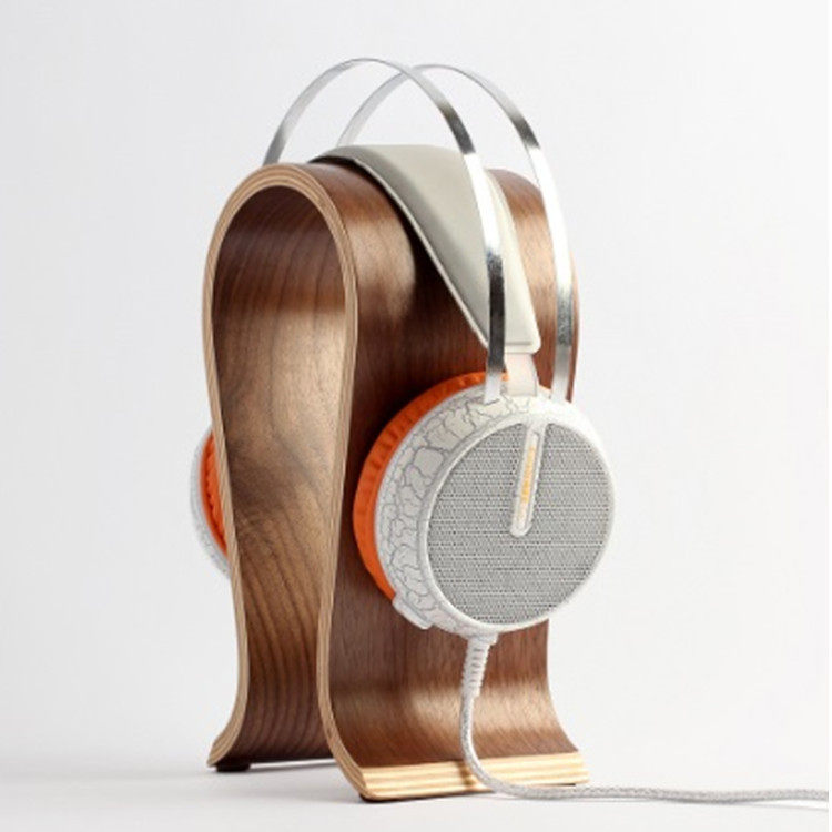 Headphone Stand Wood, Headset Holder for Desk  耳机展示支架