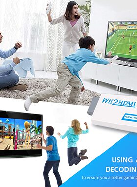 Wii to HDMI Converter, Wii HDMI Adapter 1080P for Full HD