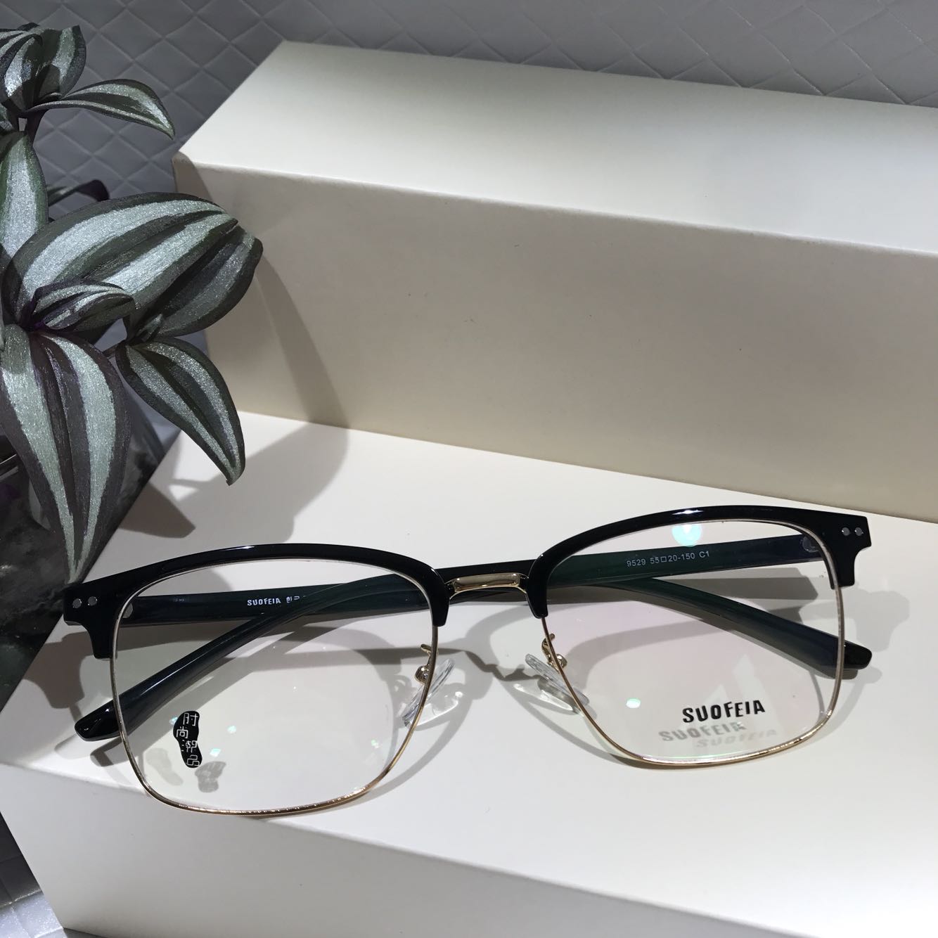 超轻加大码155mm复古眉毛框大脸胖脸圆脸男女防蓝光平光近视眼镜