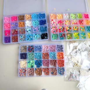 24格软陶片套盒软陶散珠子手工串珠手链项链饰品配件盒装材料