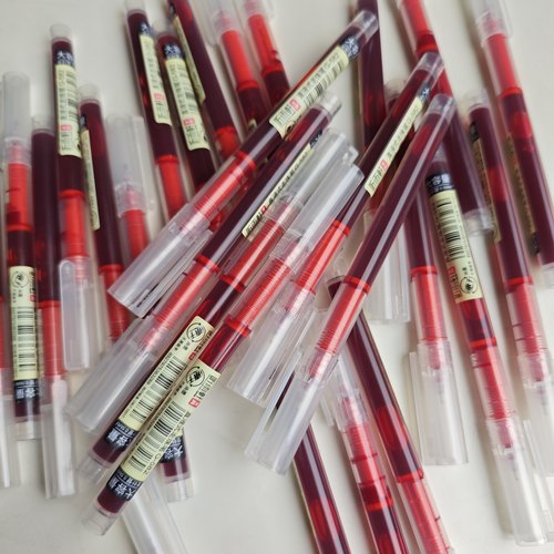 红色直液笔30支全针管0.5mm A1-592