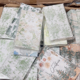 外贸餐巾纸10包 随机发一包25张 三层木浆纸