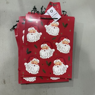 英国圣诞礼品袋A4 12个