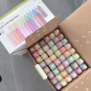 外贸anko  马卡龙色粉笔大套装一盒