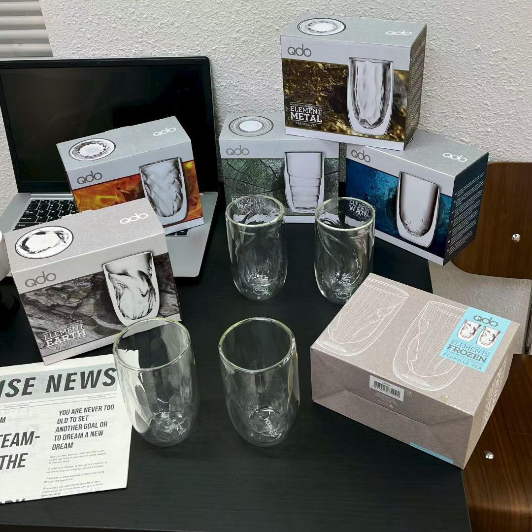 家用双层透明玻璃杯创意耐热花茶杯隔热水杯冷饮牛奶果汁咖啡杯子