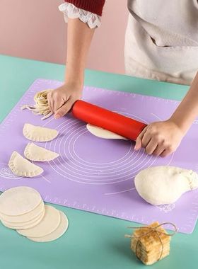 英国 硅胶揉面垫翻糖垫带刻度不粘烘焙工具 紫色一个B1-607