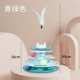 Обновление [Blue Green] 4 -Layer Turntable+3 Play Ball+Funny Cat Stick