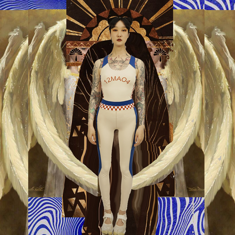 原创设计防滑硅胶运动连体服