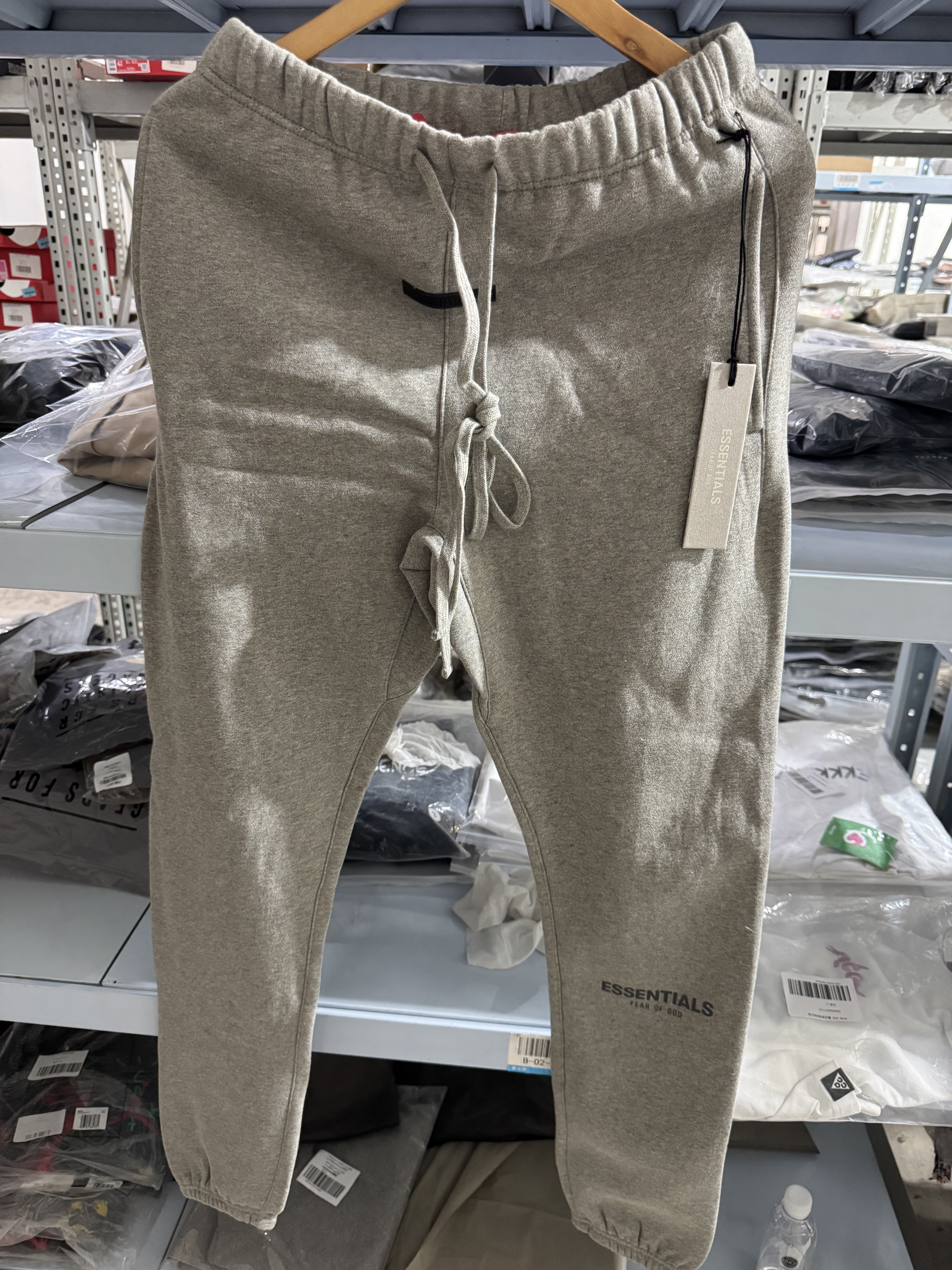 FOG ESSENTIALS 20SS直筒反光字母刺绣抽绳女长裤裤子男女