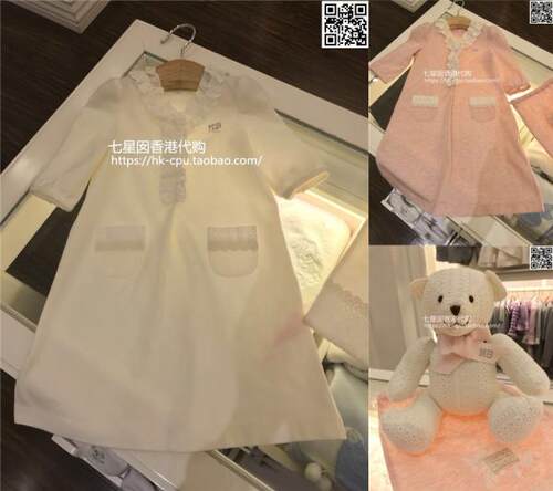 新款力高nicholas芘熊bears香港代购可爱连衣裙女童小熊套装