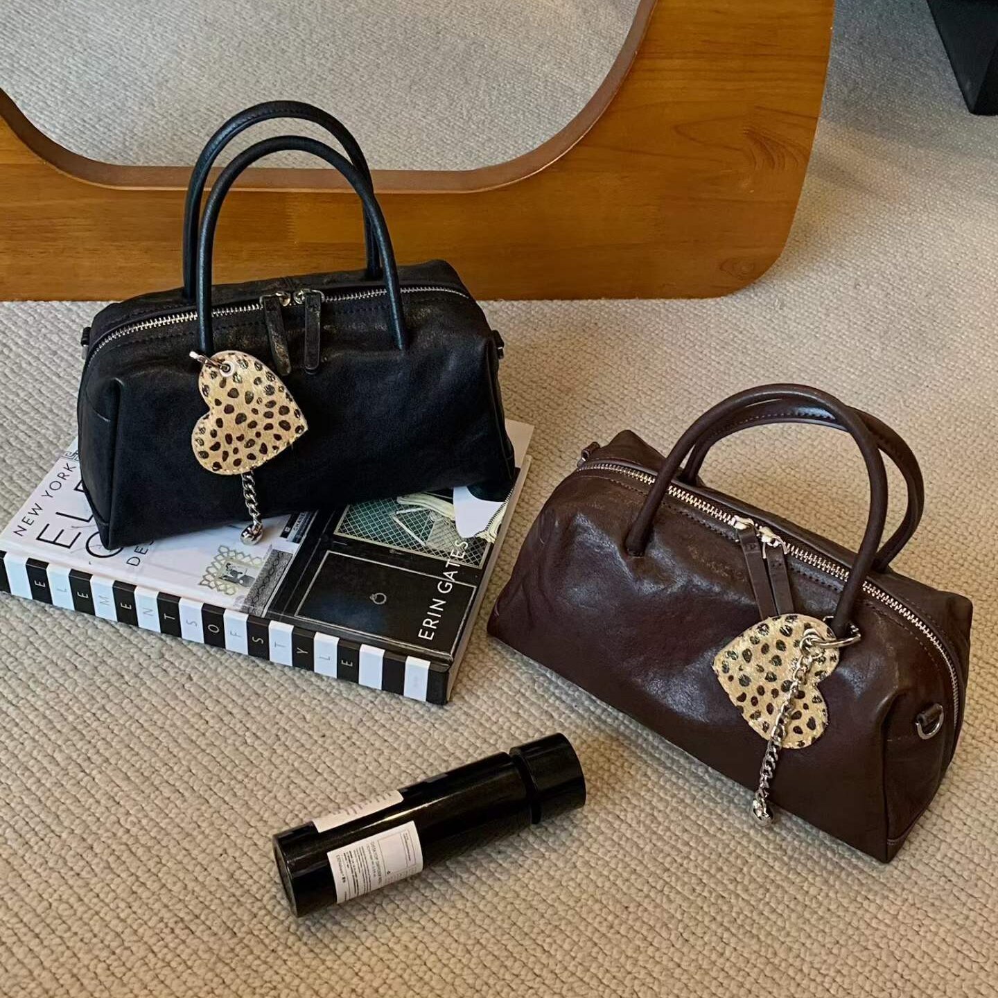 欧洲站真皮简约手提单肩斜挎包女