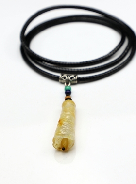 [原创] 天然印尼玛瑙管珠.青金石.绿松石民国风铃铛挂件 楼叔孤品