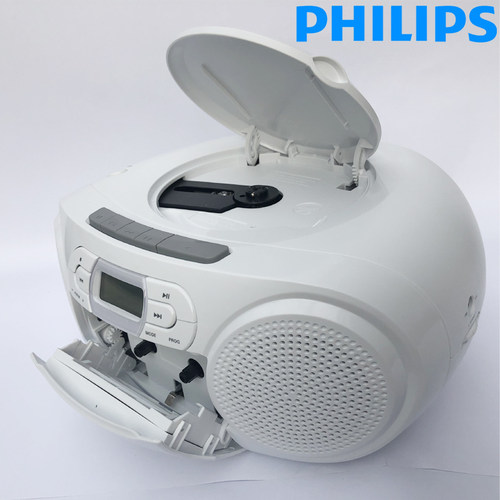philips飞利浦AZ328手提CD面包机USB磁带CD 收音机英语一体机全新