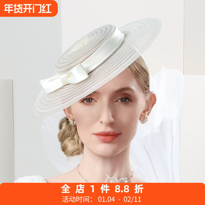 EE春夏宴会出游优雅发箍礼帽女