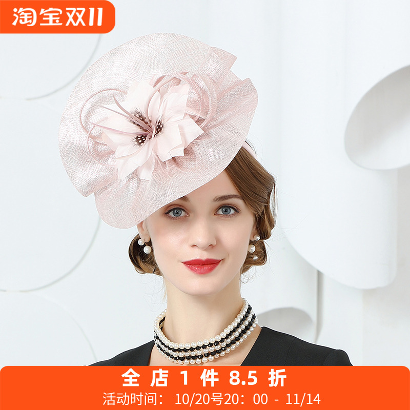 ee赛马会英式优雅亚麻正装礼帽