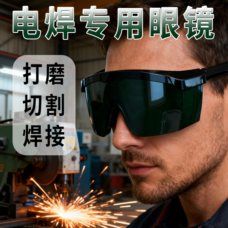 工业电焊防护眼镜防强光防打眼