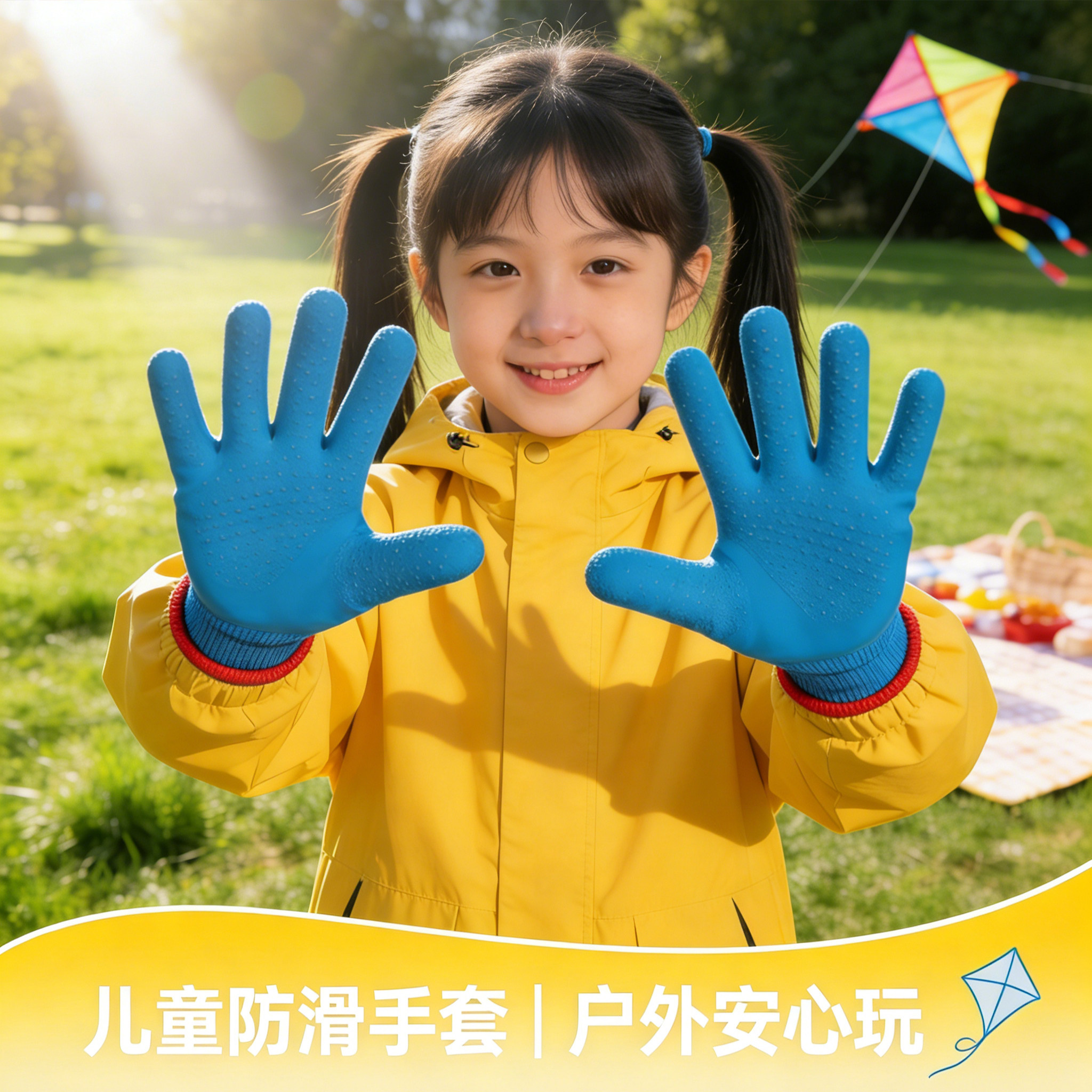 儿童徒步手套登山户外活动专用
